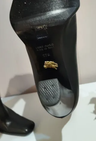 Botas de piel negras altas