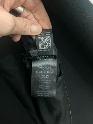 Cappotto Alessandro Dell’Acqua - made in Italy