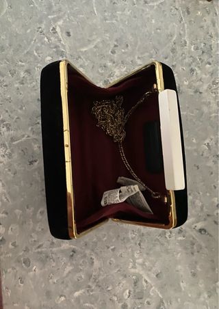 Bolso de fiesta negro Zara