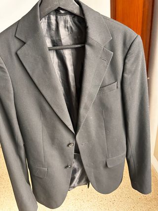 Chaqueta de traje negra Bohooman