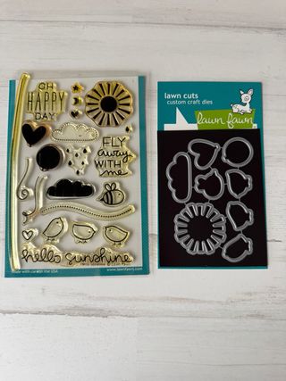 Lawn Fawn Sellos y Troqueles, hello sunshine