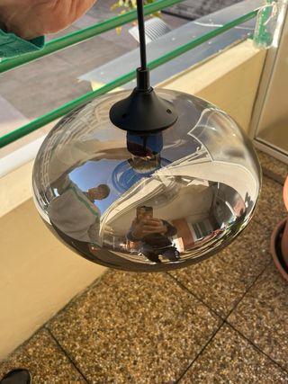 Lampadario moderno vetro e metallo