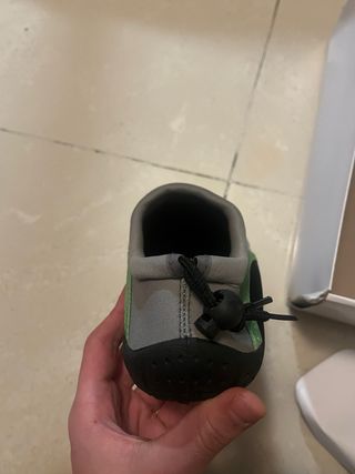 Escarpines Air-SQ Gris/Verde Talla 37