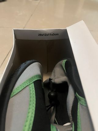 Escarpines Air-SQ Gris/Verde Talla 37