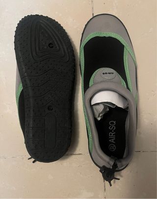 Escarpines Air-SQ Gris/Verde Talla 37