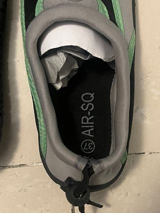 Escarpines Air-SQ Gris/Verde Talla 37