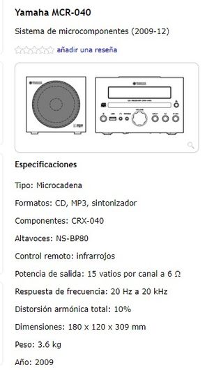 YAMAHA CRX-040 -389- CD Receiver