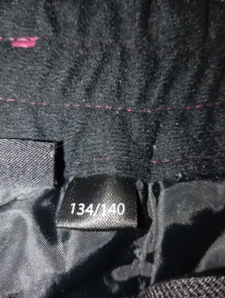 Pantalón de esquí 134-140 cm con tirantes