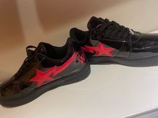 BAPE Bapesta Negras y Rojas Tiburón