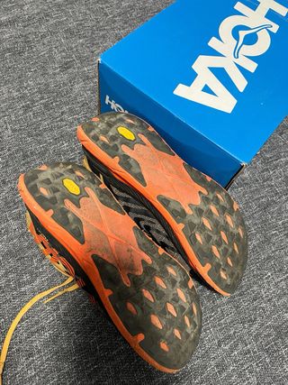 Hoka Tecton X 2 Hombre Negro/Naranja