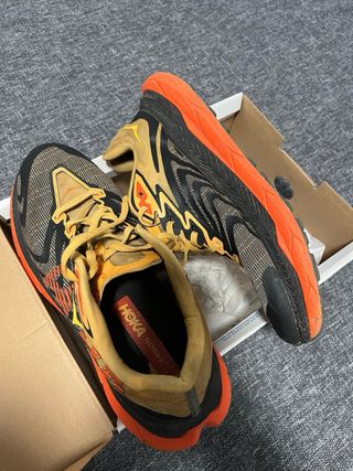 Hoka Tecton X 2 Hombre Negro/Naranja