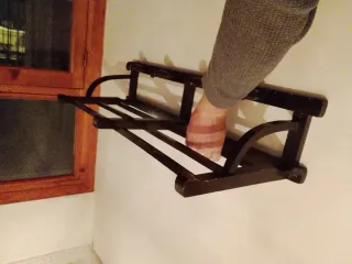 Perchero de madera vintage