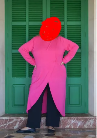 Jersey largo fucsia talla única