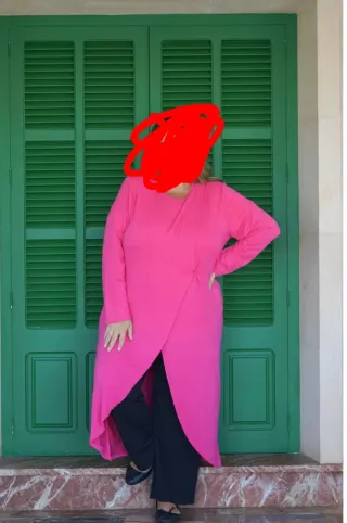 Jersey largo fucsia talla única