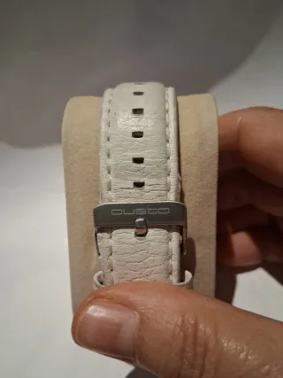 Reloj Custo Cuadrado Correa Blanca