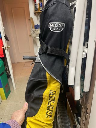 Chaqueta Moto Negra y Amarilla