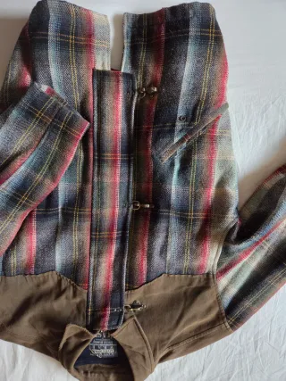 Giacca uomo quadri stile fireman taglia L