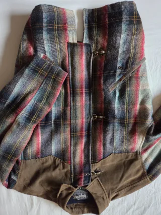 Giacca uomo quadri stile fireman taglia L