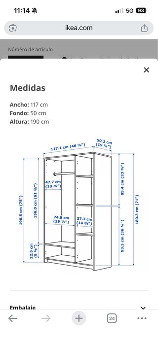 Armario IKEA Blanco (2 disponibles)