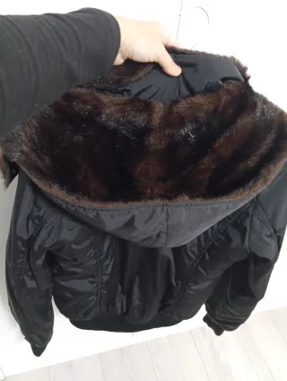 Chaqueta Reversible Miss Sixty Negra y Marrón