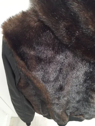 Chaqueta Reversible Miss Sixty Negra y Marrón