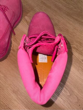 Botas Timberland Premium Rosa Coleção 50º Aniversá