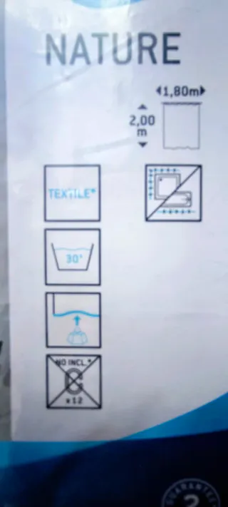 Cortina de Baño Diseño Hojas