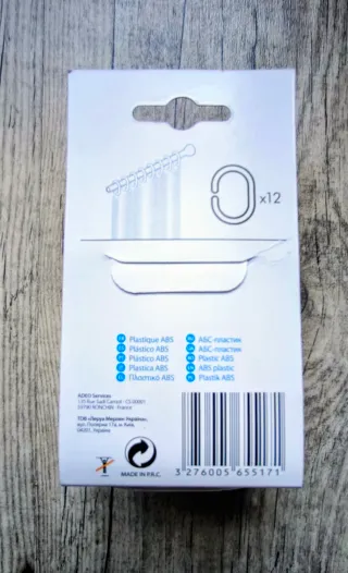 Cortina de Baño Diseño Hojas