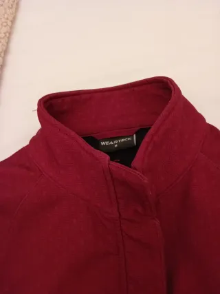 Cazadora deportiva mujer color granate claro