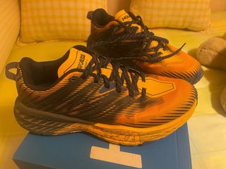 Zapatillas Hoka Trail Running Hombre Naranja/azul