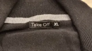 Cardigan uomo nero con zip Take Off