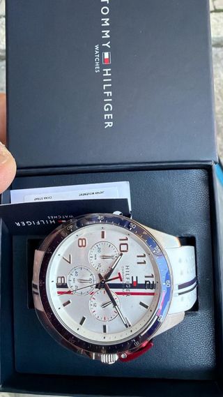 Reloj Tommy Hilfiger Cronógrafo Plata Blanco