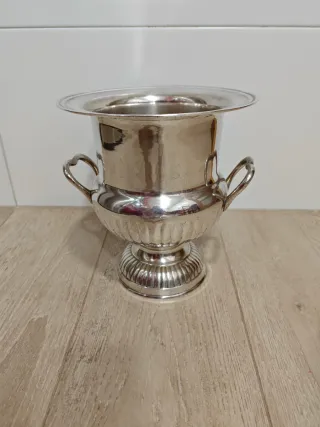 Champanera de alpaca con asas