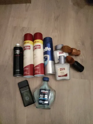 Lote productos afeitado