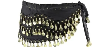 Pañuelo danza del vientre con monedas