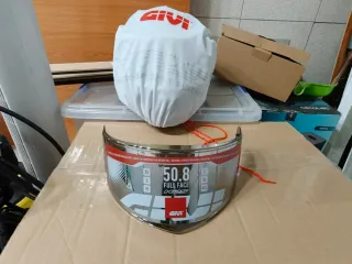 Casco Moto Integral Givi 50.8F Mach1 Gris Mate