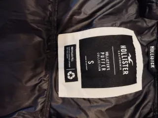 Abrigo Hollister Beige Plumas