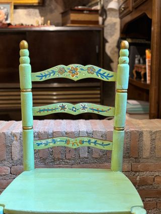 4 Sillas Sevillanas Pintadas a Mano