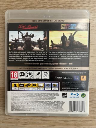 Grand Theft Auto: Episodes From Liberty City PS3