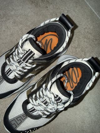 Versace Chain Reaction Zapatillas Negras Blancas