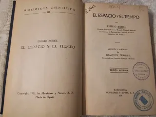 Antiguo libro de EMILIO BOREL,1931