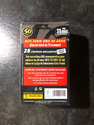 Panini Box Serie Oro 50 Aniversario