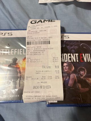 Juego PS5 Battlefield 6 Y Resident Evil 3