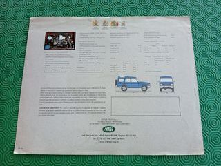 Land Rover Discovery Depliant Brochure 1992