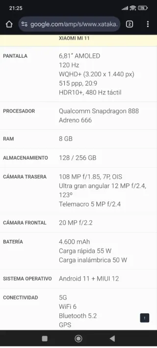 Xiaomi Mi 11 256GB