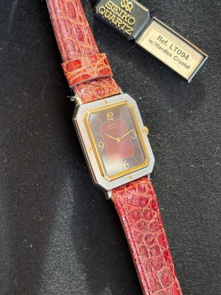 Seiko Tank Quartz LT094 Old Money NOS