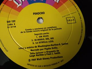 Vinilo Infantil Disney Pinocho