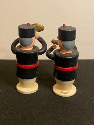 Figuras Mineros Músicos Erzgebirge Madera