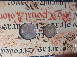 1° EMISSIONE 200 E 500 LIRE 1989 argento