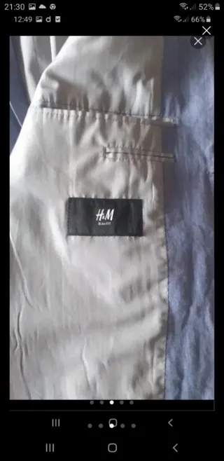 Americana H&M azul caballero